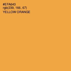 #EFA643 - Yellow Orange Color Image